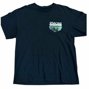Imagine Dragons Mercury World Tour Licensed Tee LARGE NWOT in black